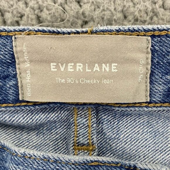 Everlane Women's The 90's Checky Straight Fit Cropped Jeans   |  Size:  25 - Picture 11 of 14